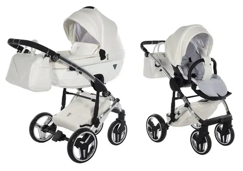 Wózek wielofunkcyjny Junama Fluo V3 Individual 15 White/Silver