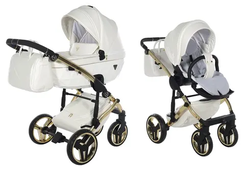 Wózek wielofunkcyjny Junama Fluo V3 Individual 17 White/Gold