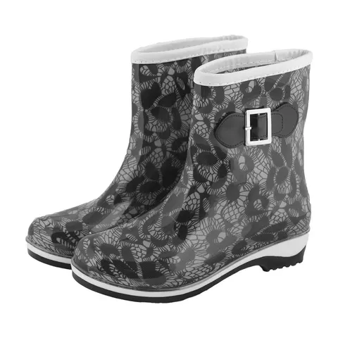 BUTY z PCV REIS czarno-białe damskie (BTDKFIORE BW) — rozm. 36