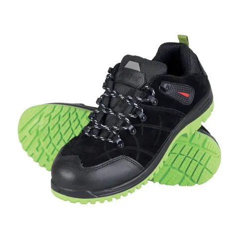 BUTY Bezpieczne REIS czarno-zielone damskie (BRBLACKFIELD BZ) — rozm. 42