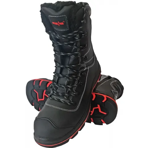 BUTY Bezpieczne REIS czarno-czerwone męskie (BRDIABLO BC) — rozm. 46