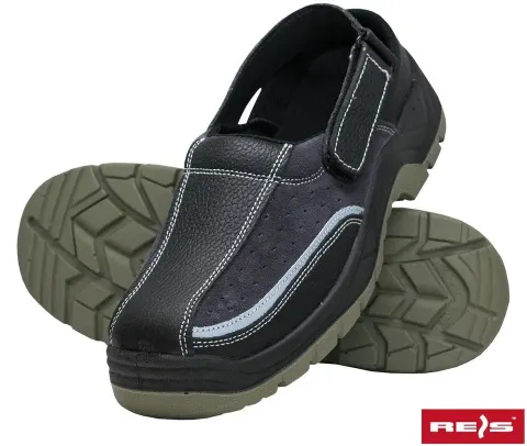 BUTY Bezpieczne REIS czarno-oliwkowe męskie — rozm. 40