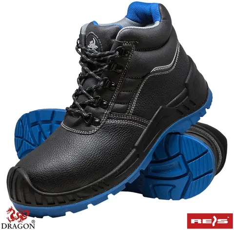 BUTY Bezpieczne REIS czarno-niebieskie męskie (BCTITANBLUE_T BN) — rozm. 45