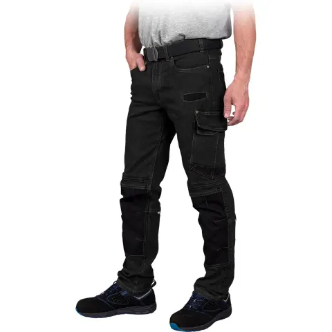 Spodnie Ochronne do PASA REIS czarne męskie (JEANS303-T B) — rozm. 46