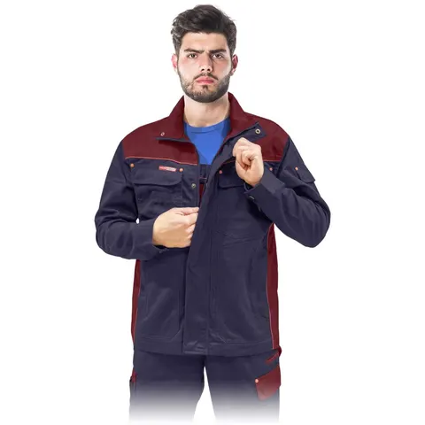Bluza Ochronna REIS granatowo-ciemnoczerwona męskie — rozm. XL