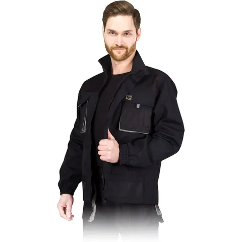 Bluza Ochronna REIS czarno-jasnoszara męskie — rozm. 3XL
