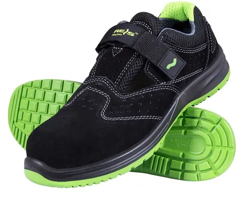 BUTY Bezpieczne REIS czarno-zielone damskie (BRSTORK-S BZ) — rozm. 42