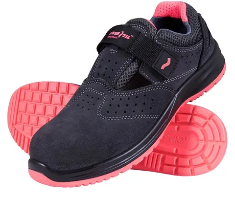 BUTY Bezpieczne REIS szaro-różowe damskie — rozm. 39