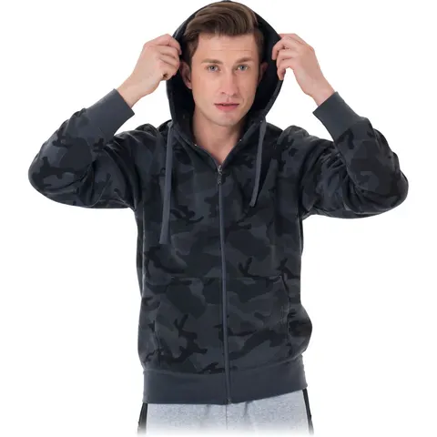 Bluza ochronna z kapturem SMOKER M MORO-CZARNY