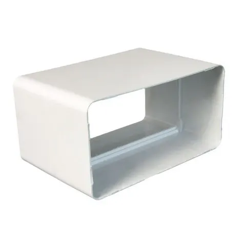 Łącznik kanałów płaskich, wymiary 110x55mm, biały, D/ŁP 110x55; 007-0220, DOSPEL