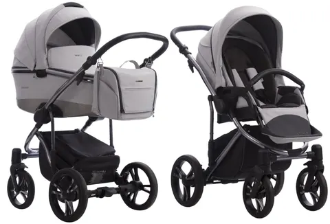 BEBETTO BRESSO PREMIUM CLASS wózek dziecięcy 2w1 | Dark 100