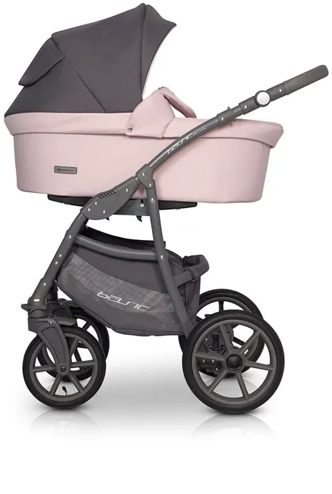 Wózek wielofunkcyjny 2w1 Riko Basic Pastel Powder Pink