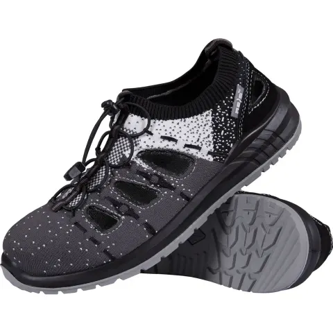 BUTY Bezpieczne REIS szaro-biało-czarne męskie — rozm. 41