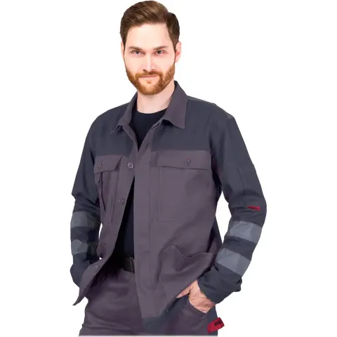 Bluza Ochronna REIS szaro-ciemnoszara męskie — rozm. 2XL