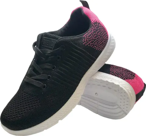 BUTY Sportowe REIS czarno-różowe damskie — rozm. 40