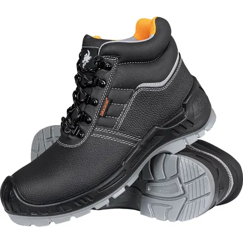 BUTY Bezpieczne REIS czarno-pomarańczowe męskie (BCTITAN_TO BP) — rozm. 47