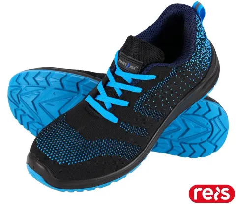 BUTY Bezpieczne REIS czarno-niebieskie damskie — rozm. 38