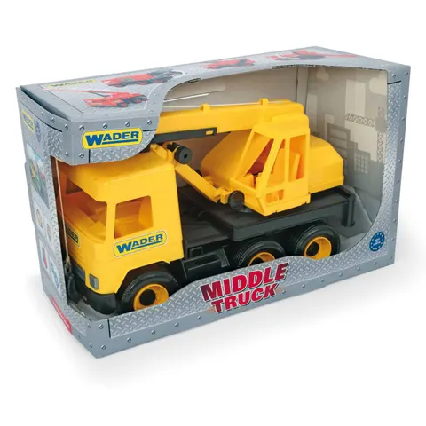 Wader Żółty Dźwig Middle Truck