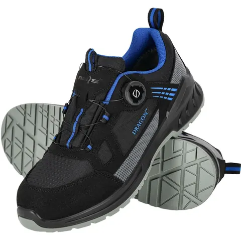 BUTY Bezpieczne REIS czarno-niebieskie męskie (BRSTRIAL-P BN) — rozm. 44