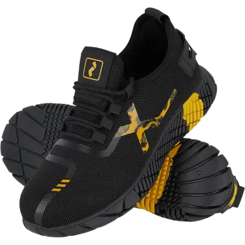 BUTY Bezpieczne REIS czarno-żółte męskie — rozm. 45