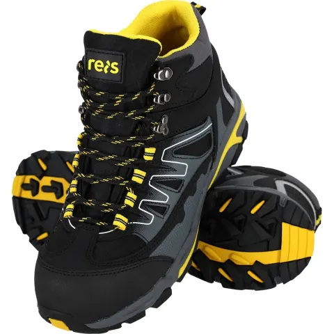 BUTY Bezpieczne REIS czarno-szaro-źółte męskie (BCRAD-T BSY) — rozm. 42