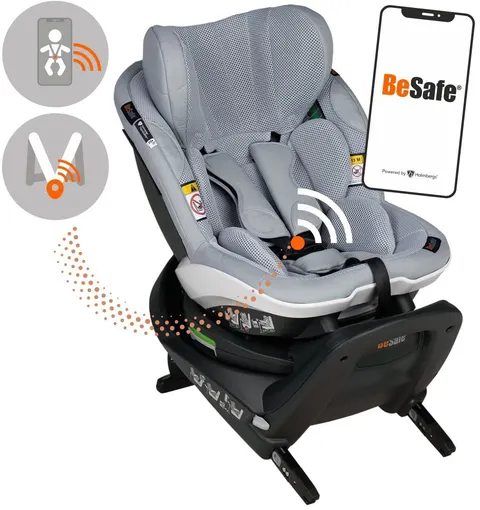 BESAFE iZi TURN M i-SIZE fotelik obrotowy 61-105 cm | Peak Mesh