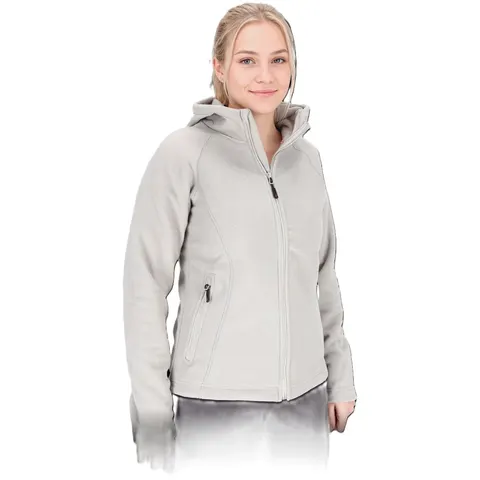 Bluza Polarowa LADY z Kapturem Damska POL-LADY 2XL JASNOSZARY