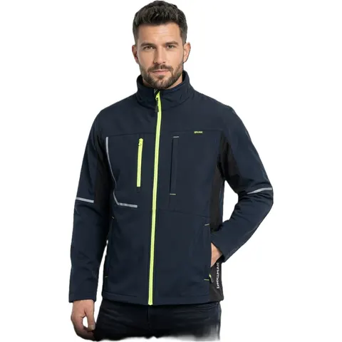 Kurtka Robocza KALMAR Softshell Męska z Odblaskami 3XL GRANATOWO-CZARNY