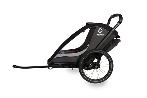 Hamax - Przyczepka rowerowa COCOON, podwójna - Grey/black