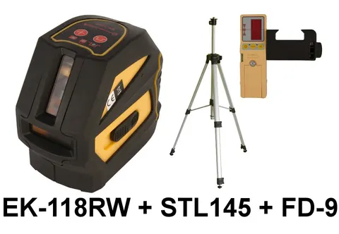 Niwelator krzyżowy LAMIGO EK-118RP/CROSS 2 +FD-9+STL145