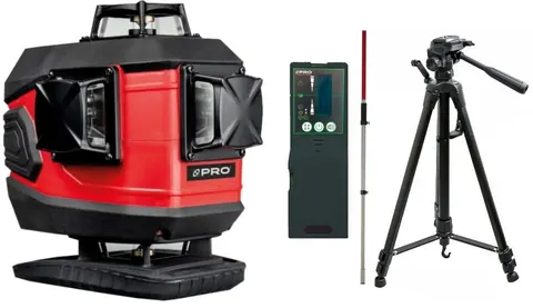 Niwelator laserowy elektroniczny 4D PRO LK-4DG zestaw