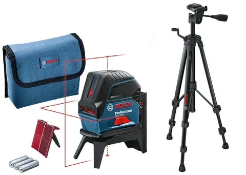 Niwelator liniowy krzyżowy BOSCH GCL2-15+RM1 BOX +BT150