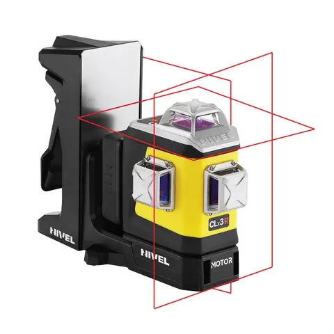 CLx3R MOTOR Nivel System- zmotoryzowany multilaser z wiązką czerwoną (3 płaszczyznowy) Bluetooth