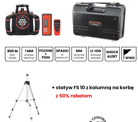 Niwelator laserowy LaserTECH NL 800R-MM +statyw FS10