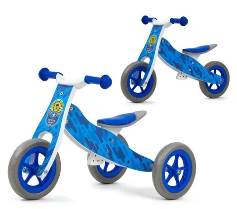 Milly Mally Cool Blue Army rowerek biegowy 2w1 od 18 miesięcy