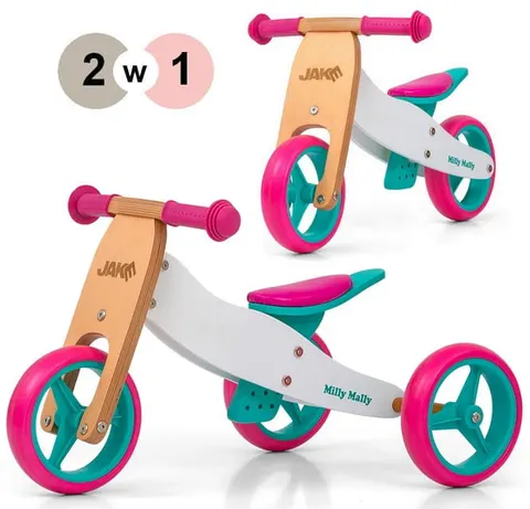 Milly Mally rowerek biegowy 2w1 Jake Classic Candy od 12 miesięcy