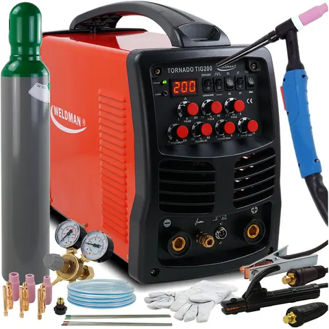 Weldman Tornado TIG 200 AC/DC Puls zestaw TIG #1