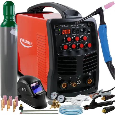 Spawarka Tornado TIG 200 AC/DC Puls zestaw TIG #2