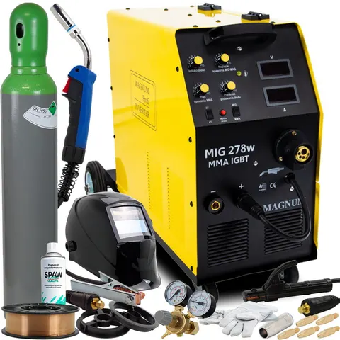 Spawarka migomat MAGNUM 278w MMA Zestaw 1