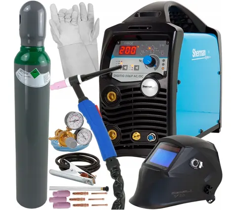 Spawarka TIG SHERMAN DIGITIG 206P AC/DC Zestaw 2