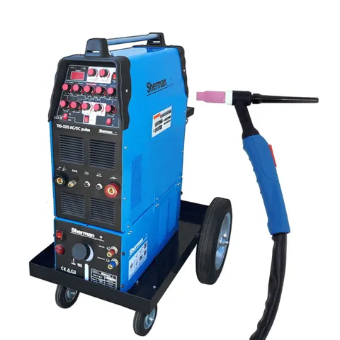 Zestaw spawarka TIG SHERMAN 320 AC DC PULSE WS-7