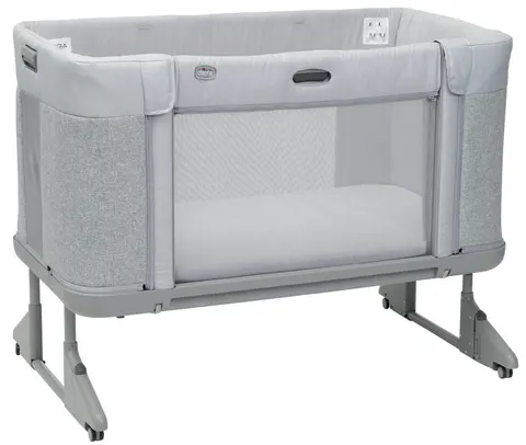 Łóżeczko Dostawne Chicco Next 2 Me Forever ASH GREY CROSS COLLECTION