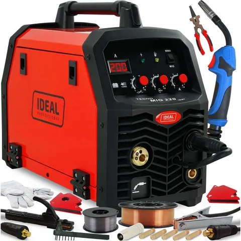 Spawarka IDEAL TECNO MIG 220 IGBT Zestaw 4