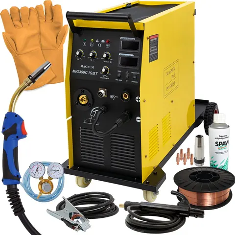 Spawarka Magnum MIG 350C MMA IGBT 4x4 Zestaw 4