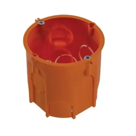 Puszka podtynkowa końcowa PK60 lux głęboka, pomarańczowa, z wkrętami, opk=110szt; A.0001LDP, PAWBOL