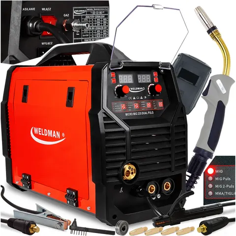 SPAWARKA MIGOMAT Weldman MICRO MIG 235 DUAL PULS IGBT