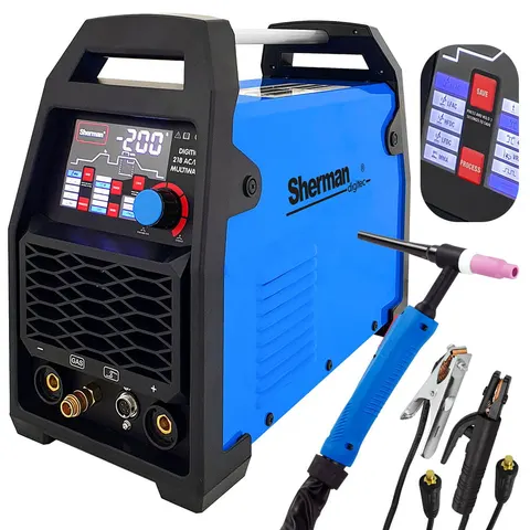 Spawarka inwertorowa TIG AC/DC Sherman DIGITIG 218 Multiwave