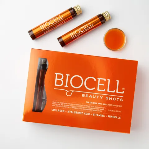Biocell Beauty Shots - naturalny kolagen do picia - 14 fiolek x 25 ml