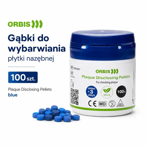 Gąbki do wybarwiania płytki nazębnej 100szt.