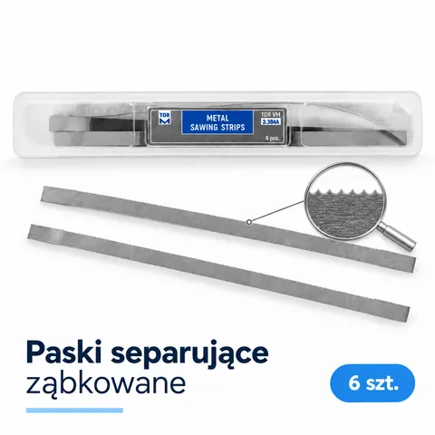 Pasek separujący ząbkowany 4mm, 6mm op. 6 szt
